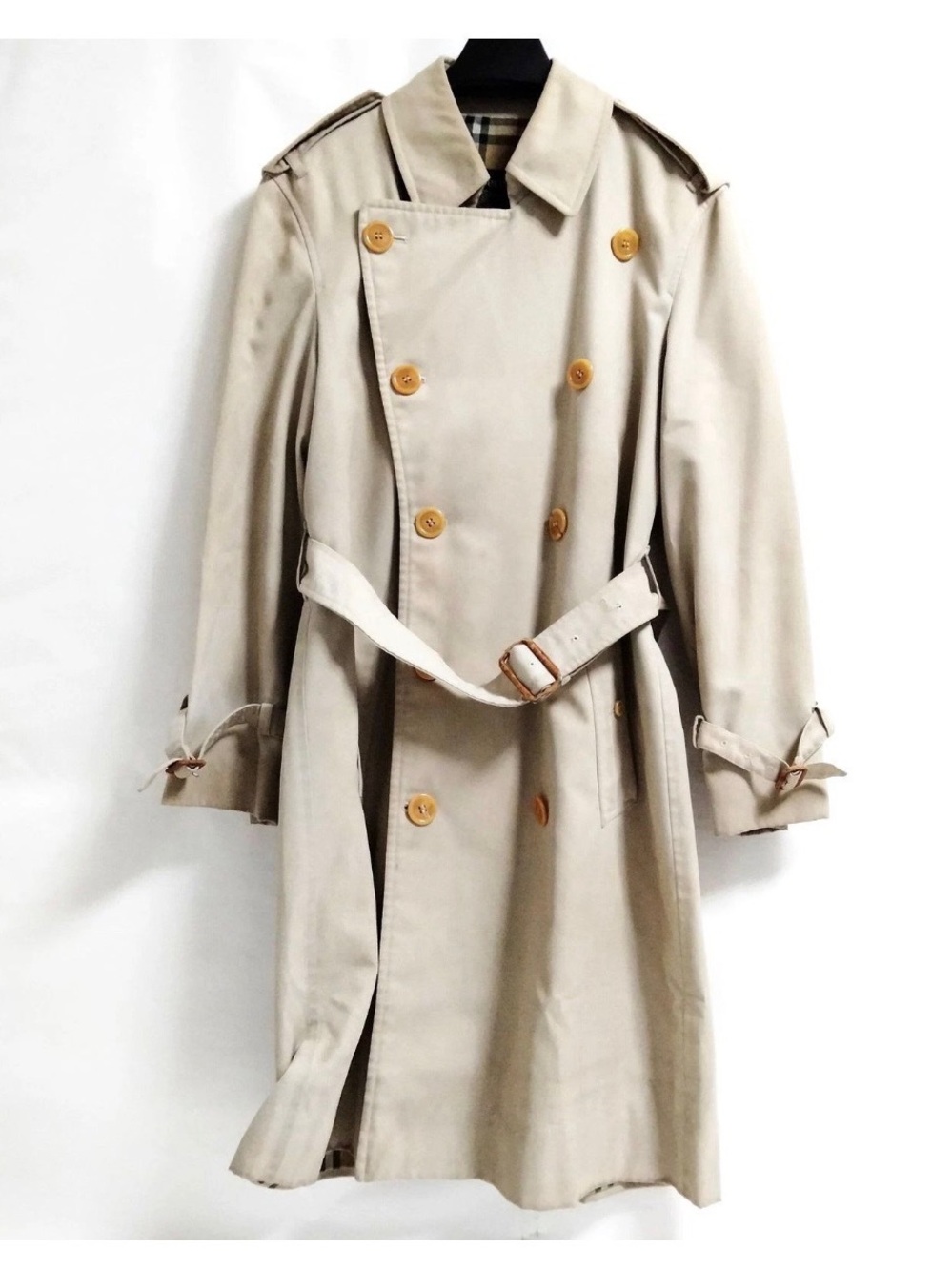 Burberry Men's Beige Trench Coat with Belt
